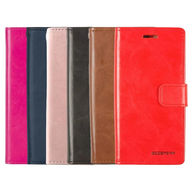 Goospery Mercury Blue Moon Diary Wallet Leather Case For iPhone 12/12 Pro - GR Phones