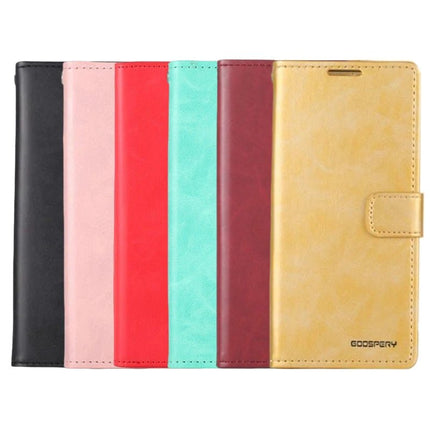 Goospery Mercury Blue Moon Diary Wallet Leather Case For iPhone 15 - GR Phones