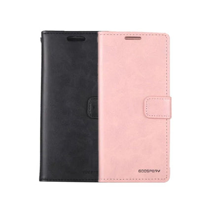 Goospery Mercury Blue Moon Diary Wallet Leather Case For iPhone 15 Plus - GR Phones