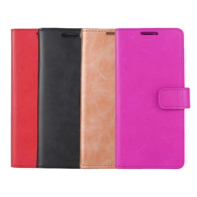 Goospery Mercury Blue Moon Diary Wallet Leather Case For iPhone 15 Pro Max - GR Phones