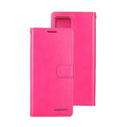 Goospery Mercury Blue Moon Diary Wallet Leather Flip Case For Phone 7/ 8/ SE 2020 - Hot Pink - GR Phones