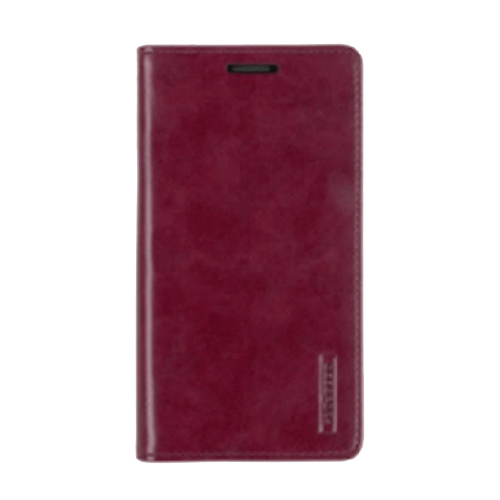 Goospery Mercury Blue Moon FLIP Wallet Leather Case For iPhone 12/12 Pro - Wine - GR Phones