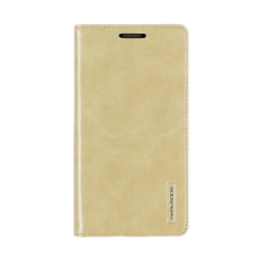 Goospery Mercury Blue Moon FLIP Wallet Leather Case For iPhone 13 - Gold - GR Phones