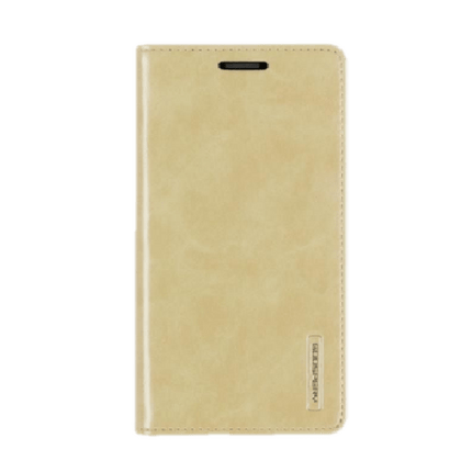 Goospery Mercury Blue Moon FLIP Wallet Leather Case For iPhone 13 Mini - Gold - GR Phones