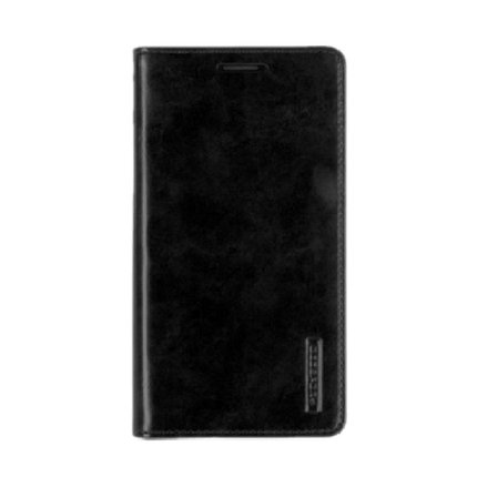 Goospery Mercury Blue Moon FLIP Wallet Leather Case For iPhone 13 Pro - Black - GR Phones