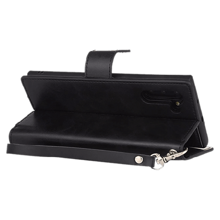 Goospery Mercury Detachable Diary Zipper Wallet Leather Flip Case Cover For iPhone 11 Pro - Black - GR Phones