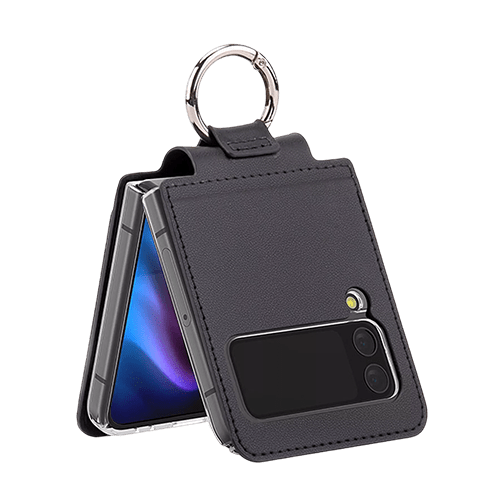 Goospery Mercury Easy Standing Diary Wallet Case For Galaxy Z Flip 5 - Black - GR Phones