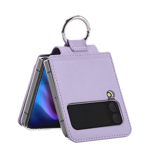 Goospery Mercury Easy Standing Diary Wallet Case For Galaxy Z Flip 5 - Purple - GR Phones