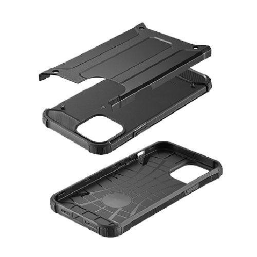 Goospery Mercury Heavy Duty Metallic Armour Case For iPhone 12 Mini - Black - GR Phones