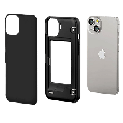 Goospery Mercury Magnetic Door Bumper Case with Card Slot For iPhone 12 Mini - Black - GR Phones