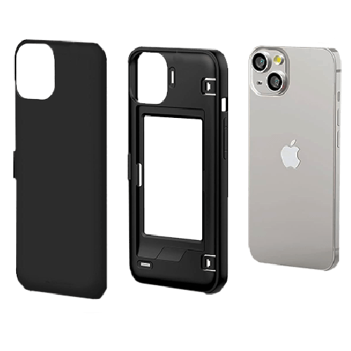 Goospery Mercury Magnetic Door Bumper Case with Card Slot For iPhone 12 Pro Max - Black - GR Phones