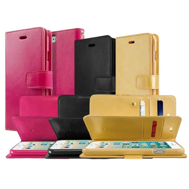 Goospery Mercury Mansoor Diary Wallet Leather Flip Case Cover For iPhone 13 Pro - GR Phones