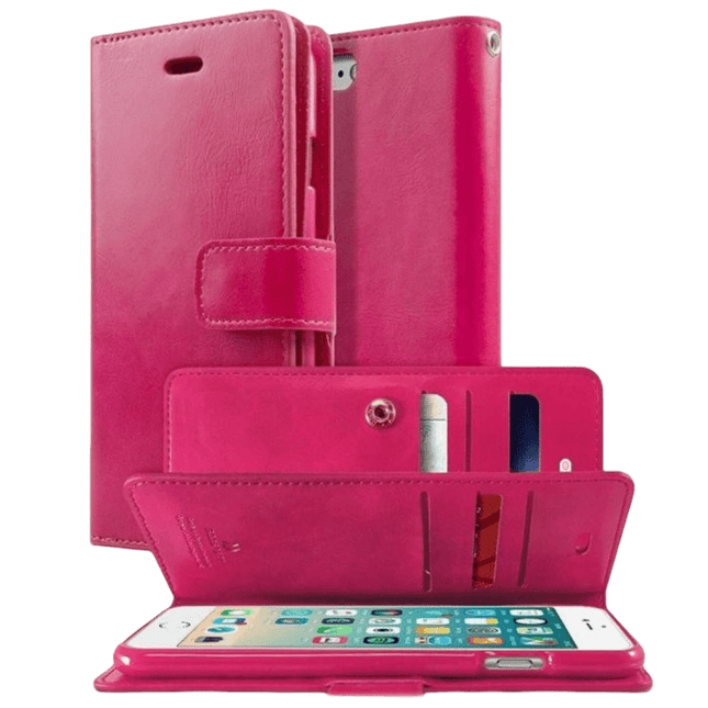 Goospery Mercury Mansoor Diary Wallet Leather Flip Case For iPhone 13 Mini - GR Phones