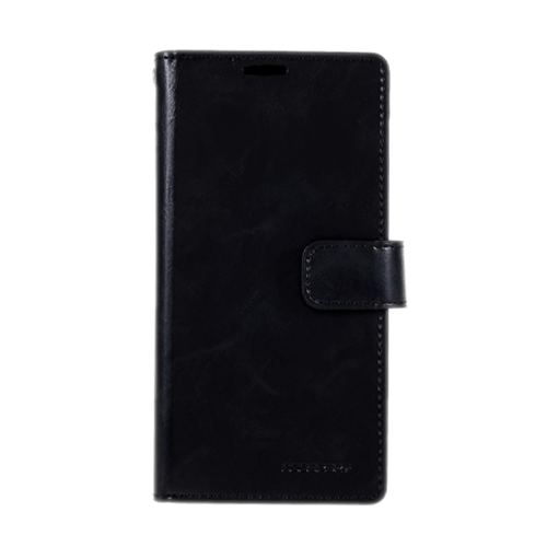 Goospery Mercury Mansoor Diary Wallet Leather Flip Case For iPhone 7 Plus/ 8 Plus - Black - GR Phones