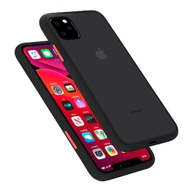 Goospery Mercury Peach Garden Bumper Matt Shockproof Protective Case Cover For iPhone 13 Pro - GR Phones