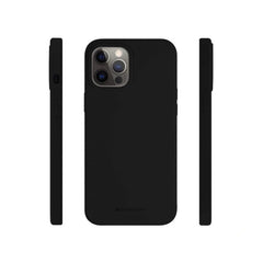 Goospery Mercury Silicone Back Case For iPhone 13 Mini - Black - GR Phones
