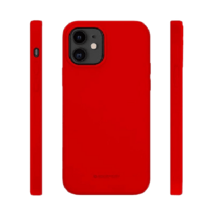 Goospery Mercury Silicone Case Cover For iPhone 13 Pro Max - Red - GR Phones