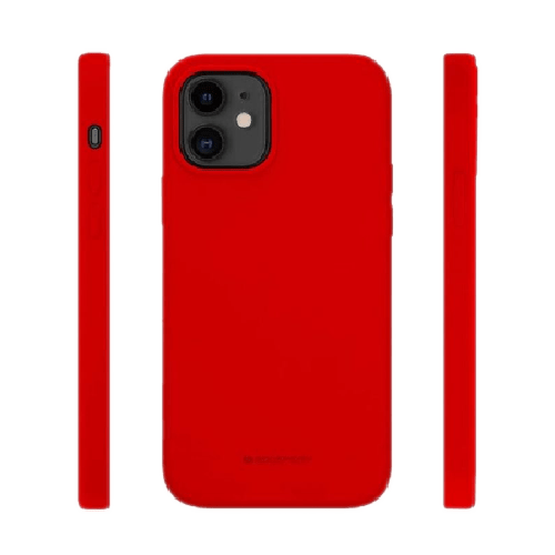 Goospery Mercury Silicone Case Cover For iPhone 13 Pro Max - Red - GR Phones