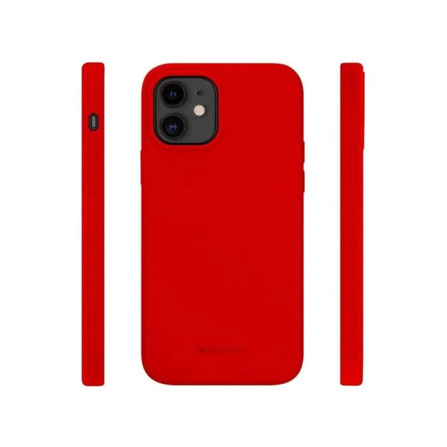 Goospery Mercury Silicone Case Cover For iPhone 13 - Red - GR Phones