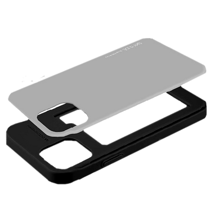 Goospery Mercury Sky Slide Bumper Case Cover With Card Slot for iPhone 12 Mini - Silver - GR Phones