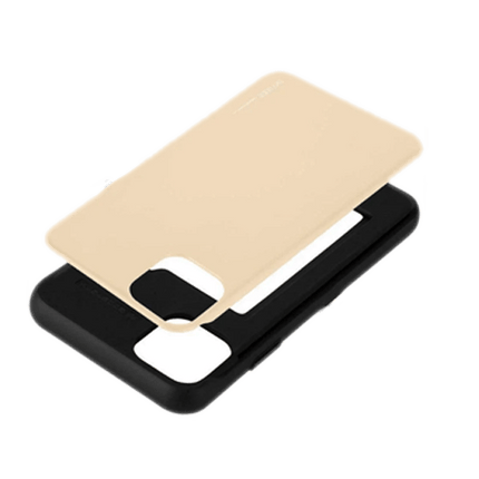 Goospery Mercury Sky Slide Bumper Case Cover With Card Slot for iPhone 14 - Black - GR Phones