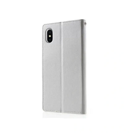 Goospery Mercury Sonata Diary Wallet Leather Flip Case Cover For iPhone XS Max - GR Phones