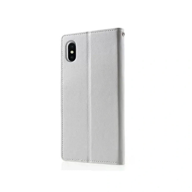 Goospery Mercury Sonata Diary Wallet Leather Flip Case Cover For iPhone XS Max - GR Phones