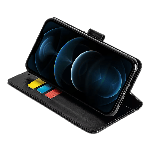 Goospery Mercury Super Diary Leather Case For iPhone 13 Mini - Black - GR Phones