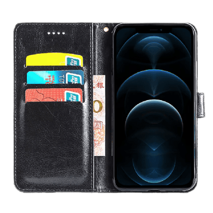 Goospery Mercury Super Diary Leather Case For iPhone 13 Pro - Black - GR Phones