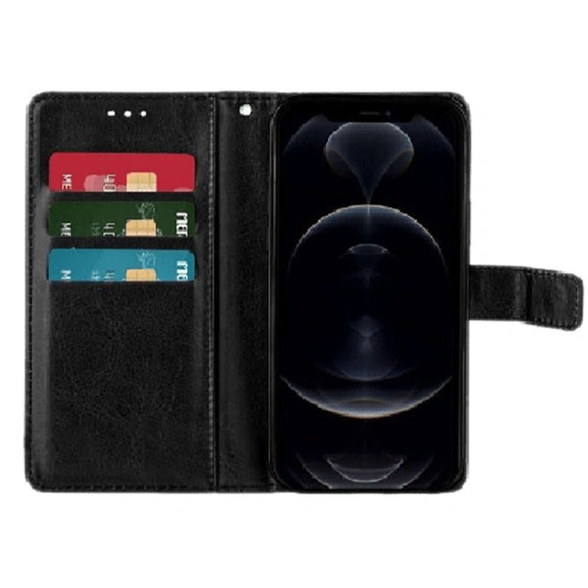 Goospery Mercury Super Diary Leather Case For iPhone 13 Pro Max - Black - GR Phones