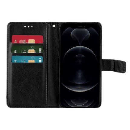 Goospery Mercury Super Diary Leather Case For iPhone 13 Pro Max - Black - GR Phones