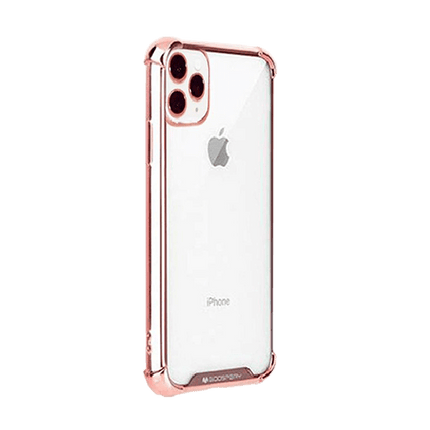 Goospery Mercury Transparent Wonder Protective Case With Metal Plating For iPhone 11 Pro - Rose Gold - GR Phones