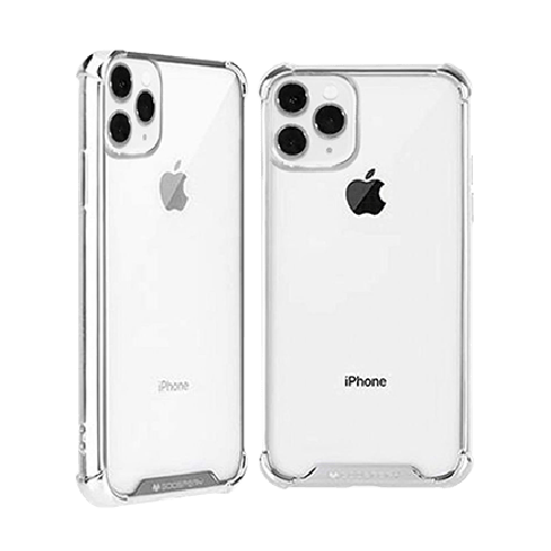 Goospery Mercury Transparent Wonder Protective Case With Metal Plating For iPhone 11 Pro - Silver - GR Phones