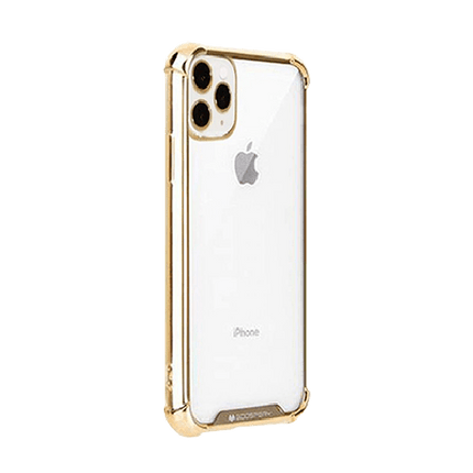 Goospery Mercury Transparent Wonder Protective Case With Metal Plating For iPhone XS Max - Gold - GR Phones