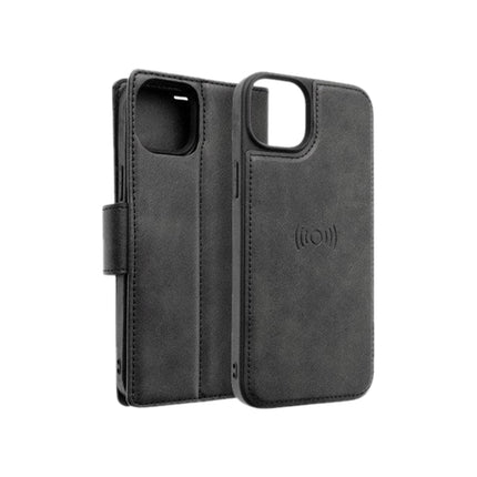 Hanman 2 in 1 Detachable Magnetic Flip Cover Case for iPhone 16 - Black - GR Phones