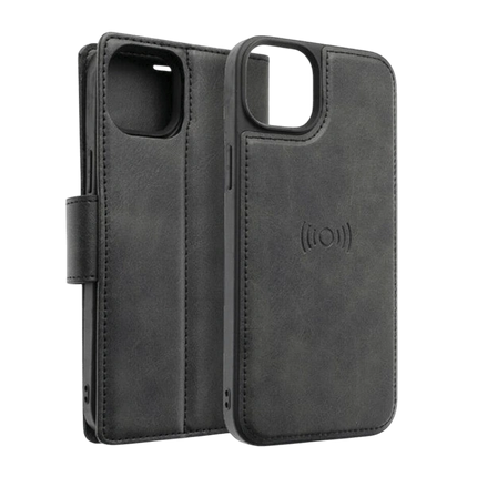 Hanman 2 in 1 Detachable Magnetic Flip Cover Case for iPhone 16 Plus