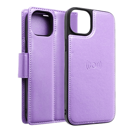 Hanman 2 in 1 Detachable Magnetic Flip Cover Case for iPhone 17 Pro - Purple - GR Phones
