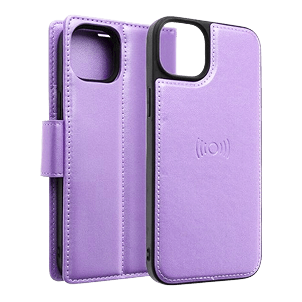 Hanman 2 in 1 Detachable Magnetic Flip Cover Case for iPhone 17 Pro - Purple - GR Phones