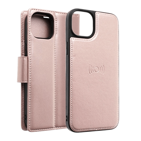 Hanman 2 in 1 Detachable Magnetic Flip Cover Case for iPhone 17 Pro - Rose Gold - GR Phones