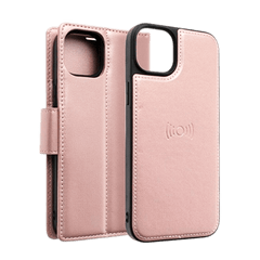 Hanman 2 in 1 Magnetic Detachable Flip wallet Case for iPhone 11 - Rose Gold - GR Phones