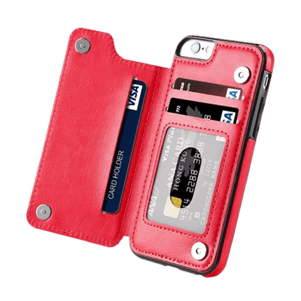 Hanman Stand Card Leather Case Cover For iPhone 11 - GR Phones