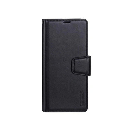 Hanman Wallet Leather Case Cover For Galaxy A06 - Black - GR Phones