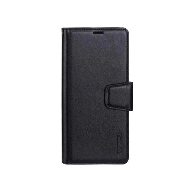 Hanman Wallet Leather Case Cover For Galaxy A06 - Black - GR Phones