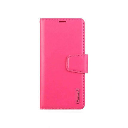 Hanman Wallet Leather Case Cover For Galaxy A13 4G/ 5G/ A04s - Hot Pink - GR Phones