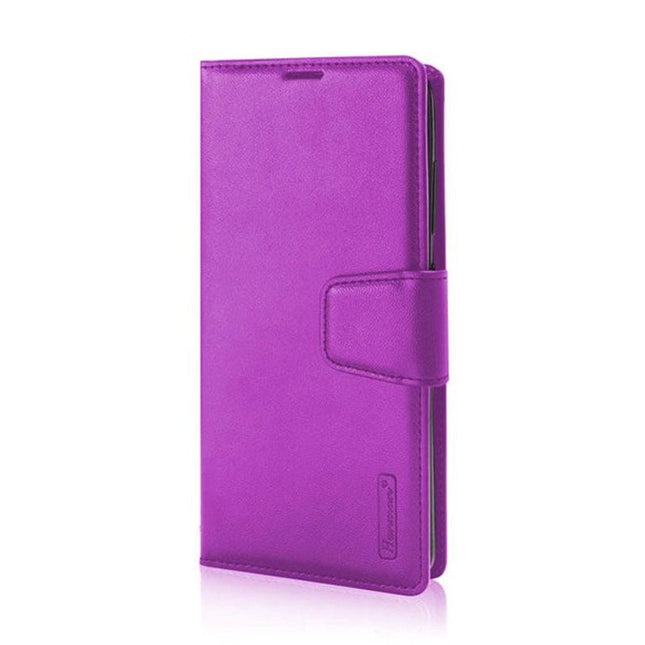 Hanman Wallet Leather Case Cover For Galaxy A16 - Purple - GR Phones