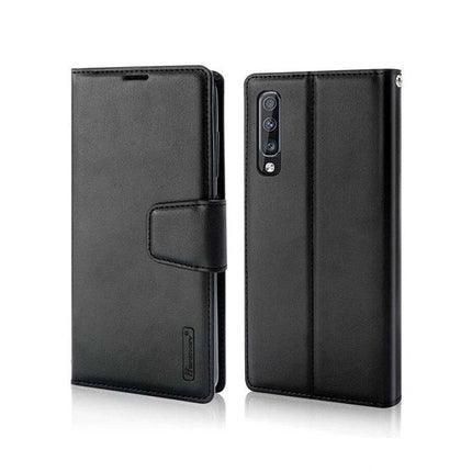 Hanman Wallet Leather Case Cover For Galaxy A26 5G - Black - GR Phones