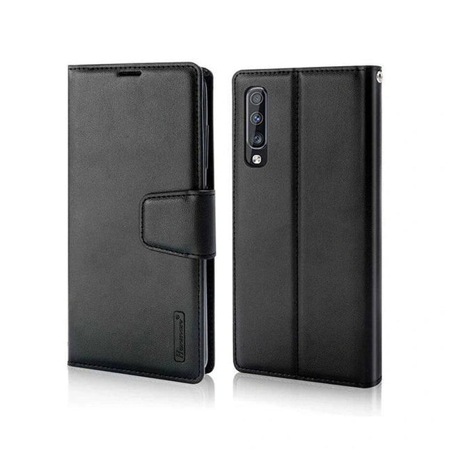 Hanman Wallet Leather Case Cover For Galaxy A26 5G - Black - GR Phones