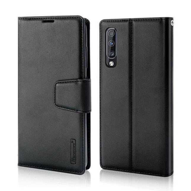 Hanman Wallet Leather Case Cover For Galaxy A26 5G - Black - GR Phones