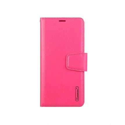 Hanman Wallet Leather Case Cover For Galaxy A35 - Hot Pink - GR Phones
