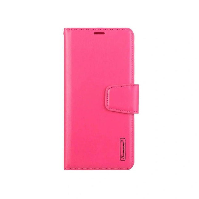 Hanman Wallet Leather Case Cover For Galaxy A35 - Hot Pink - GR Phones